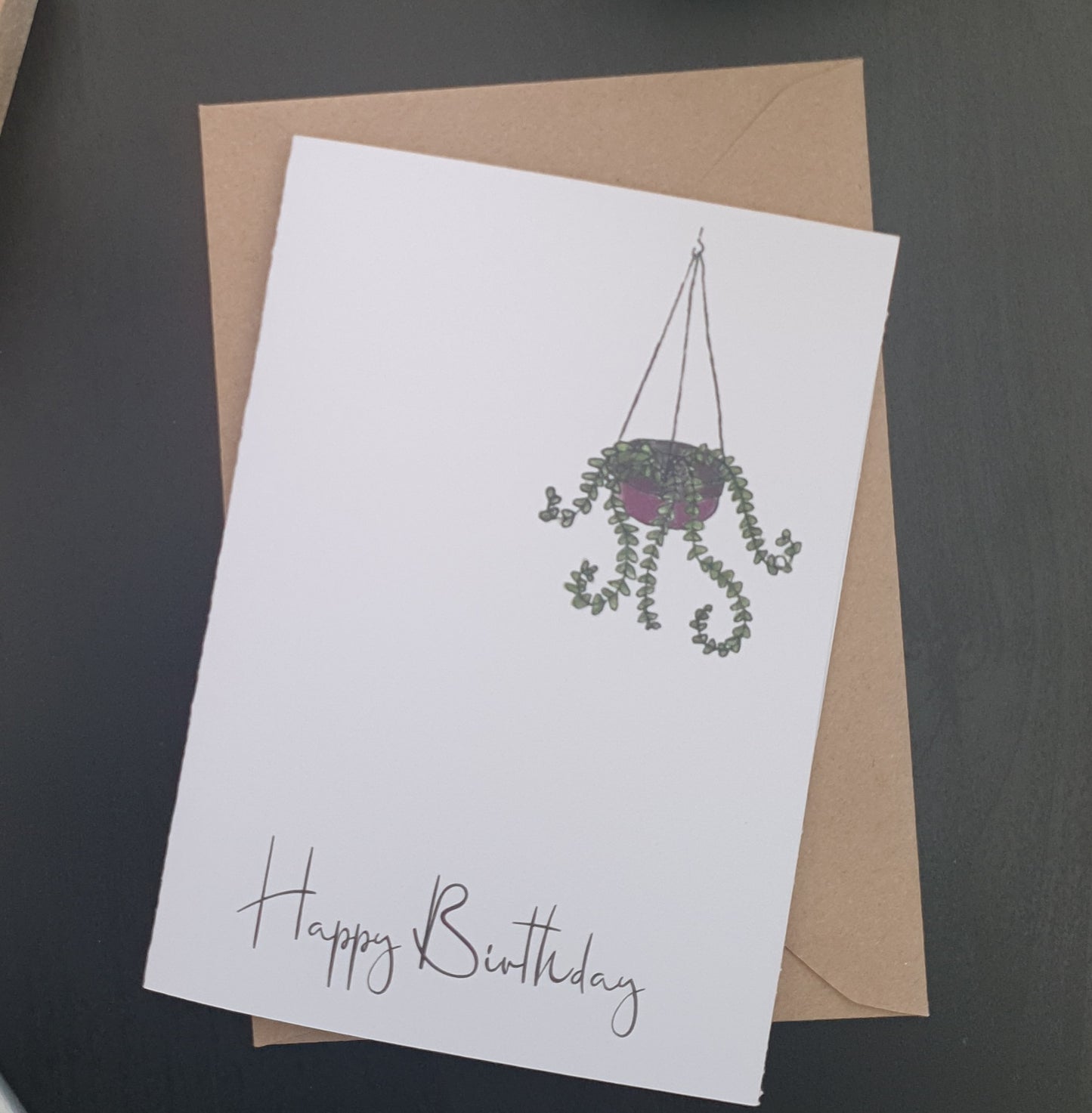 SWINGING SHRUBS: Dangling Delights 'Happy Birthday' card