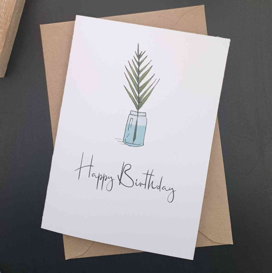 FOLIATE FANCIES: Perfect Pinnate 'Happy Birthday' Card.