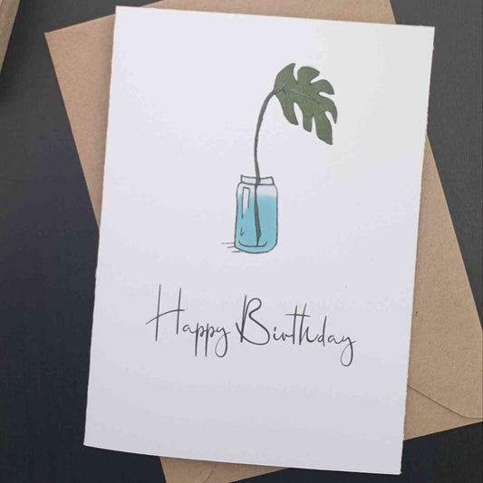 FOLIATE FANCIES: Outstanding Ovate 'Happy Birthday' Card.