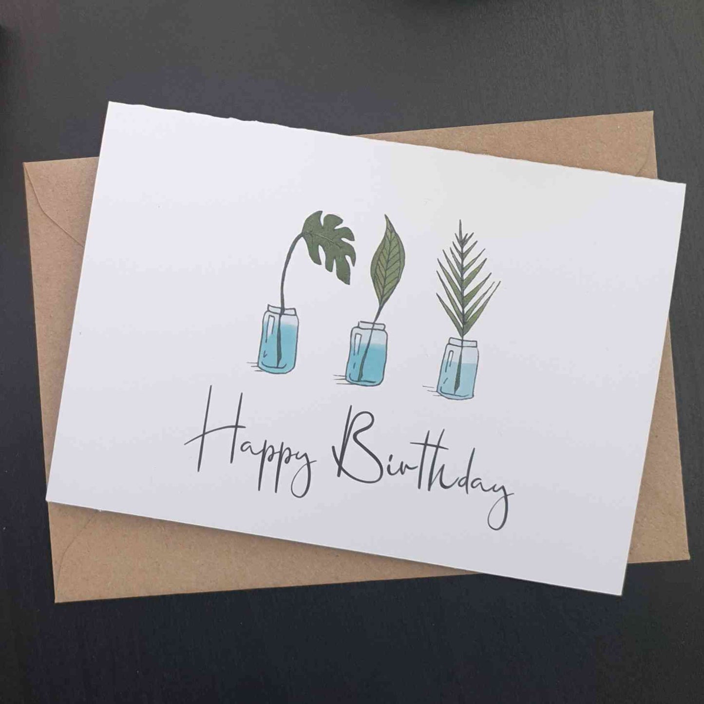 FOLIATE FANCIES: Triple Design 'Happy Birthday' Card.