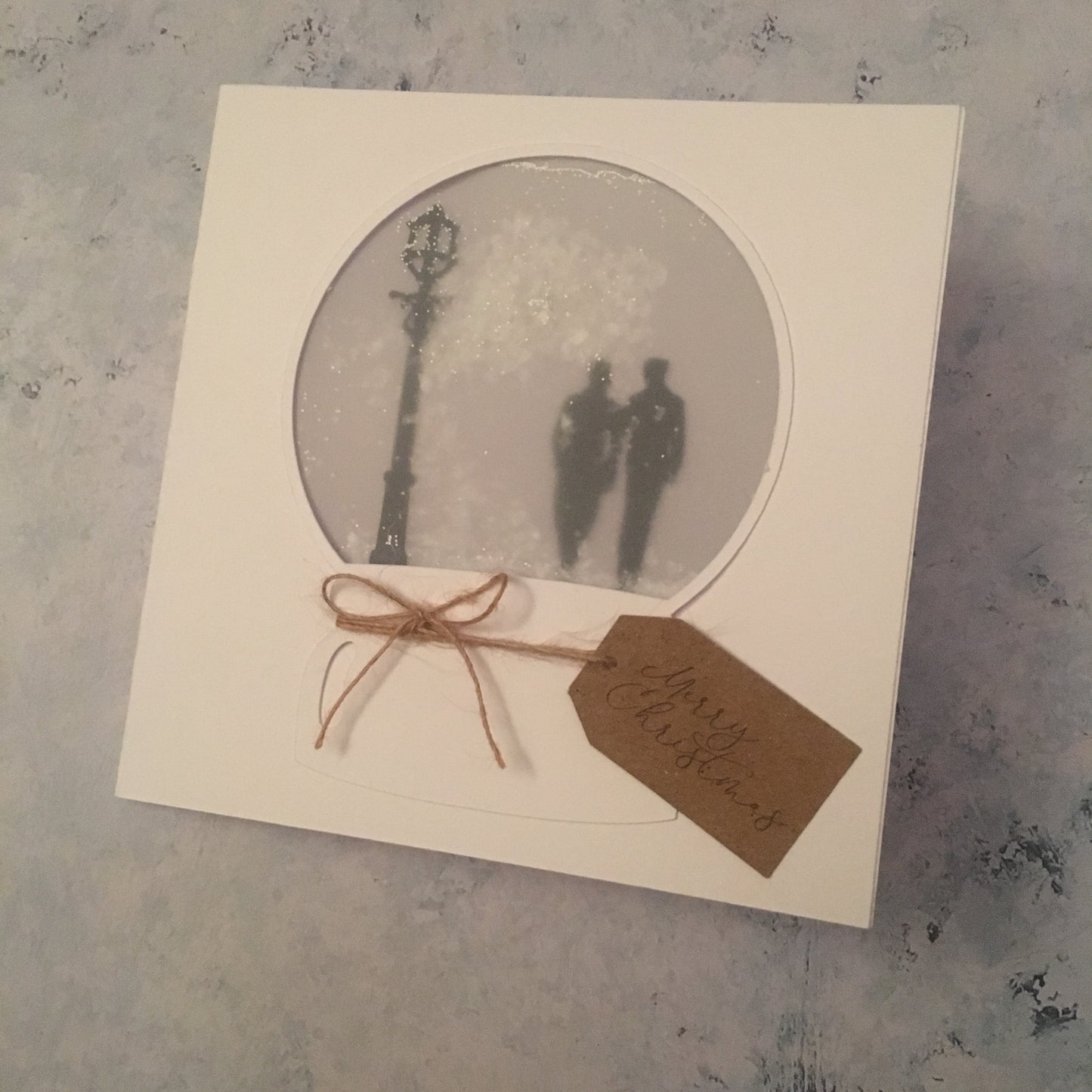 Snow Globe Silhouette Card