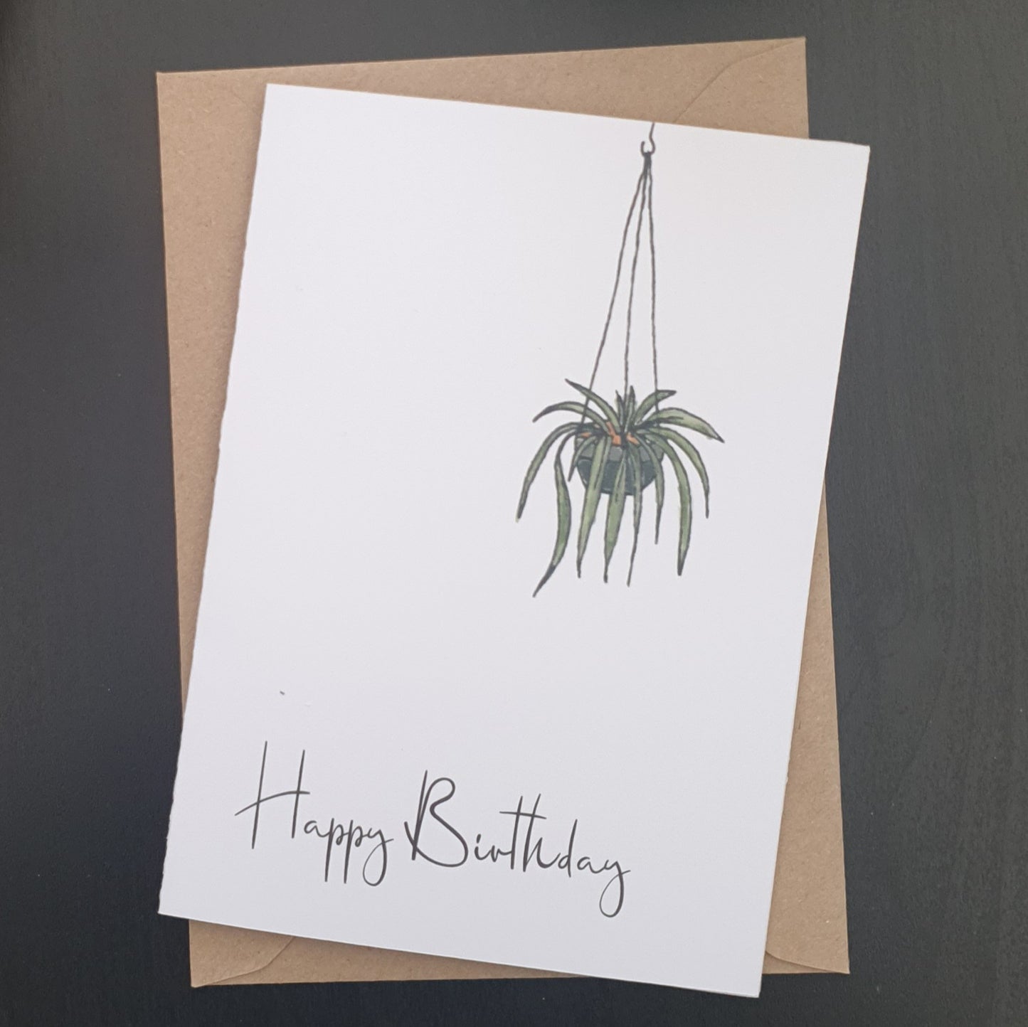 SWINGING SHRUBS: Hanging House Plant 'Happy Birthday Card