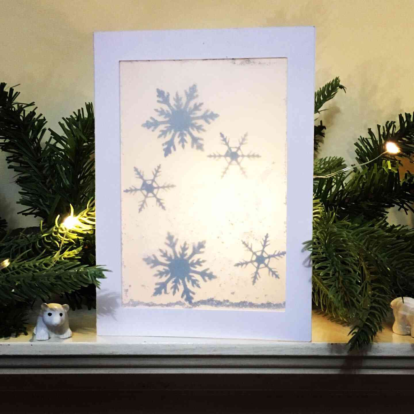 Snowflake Shaker Card